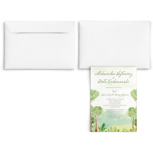 Zaproszenia ślubne Gaja - Motyw 4