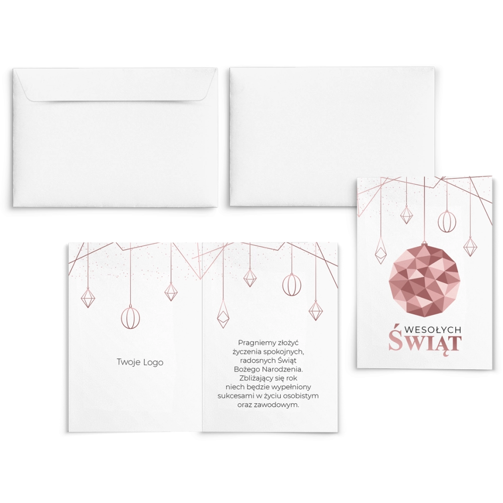 Kartki Świąteczne Geometryczne - Motyw 2