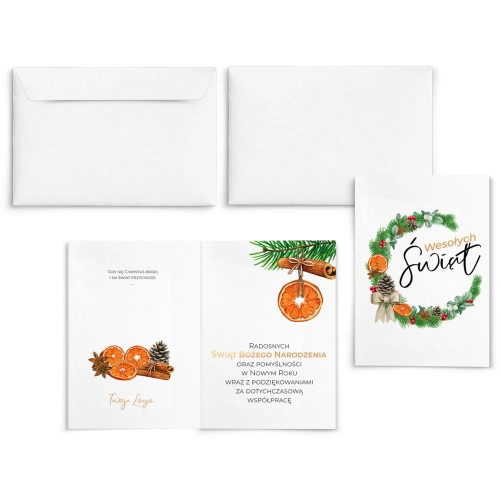 Kartki Świąteczne Wianki - Motyw 2