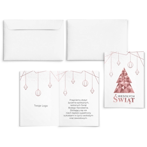 Kartki Świąteczne Geometryczne - Motyw 1