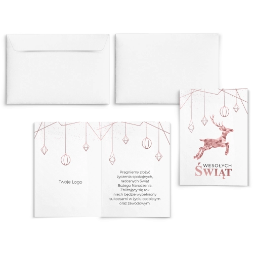 Kartki Świąteczne Geometryczne - Motyw 3