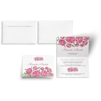 Zaproszenie ślubne Wiosenny Kwiat - Motyw 17