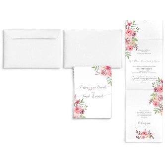 Zaproszenia ślubne Harmonijka - PasteLove Motyw 2