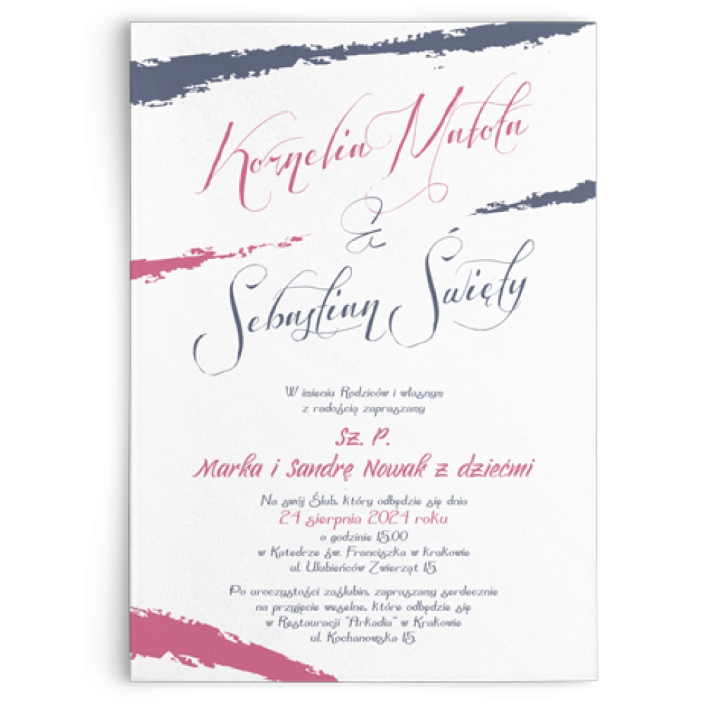 Zaproszenia ślubne Photo- Motyw 5