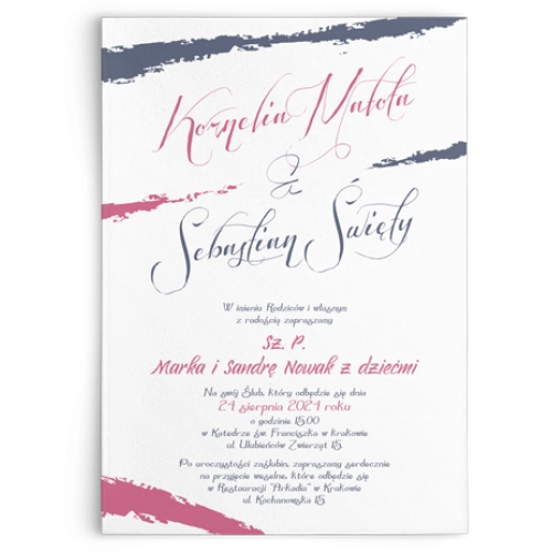 Zaproszenia ślubne Photo- Motyw 5