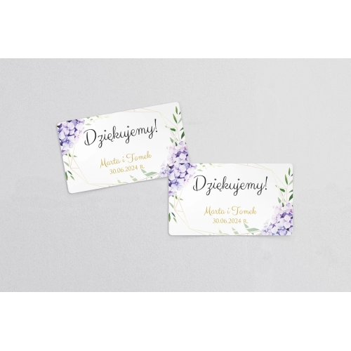 Naklejki na słoiczki weselne Flowers & Frame - Arkusz 21 szt Motyw 1