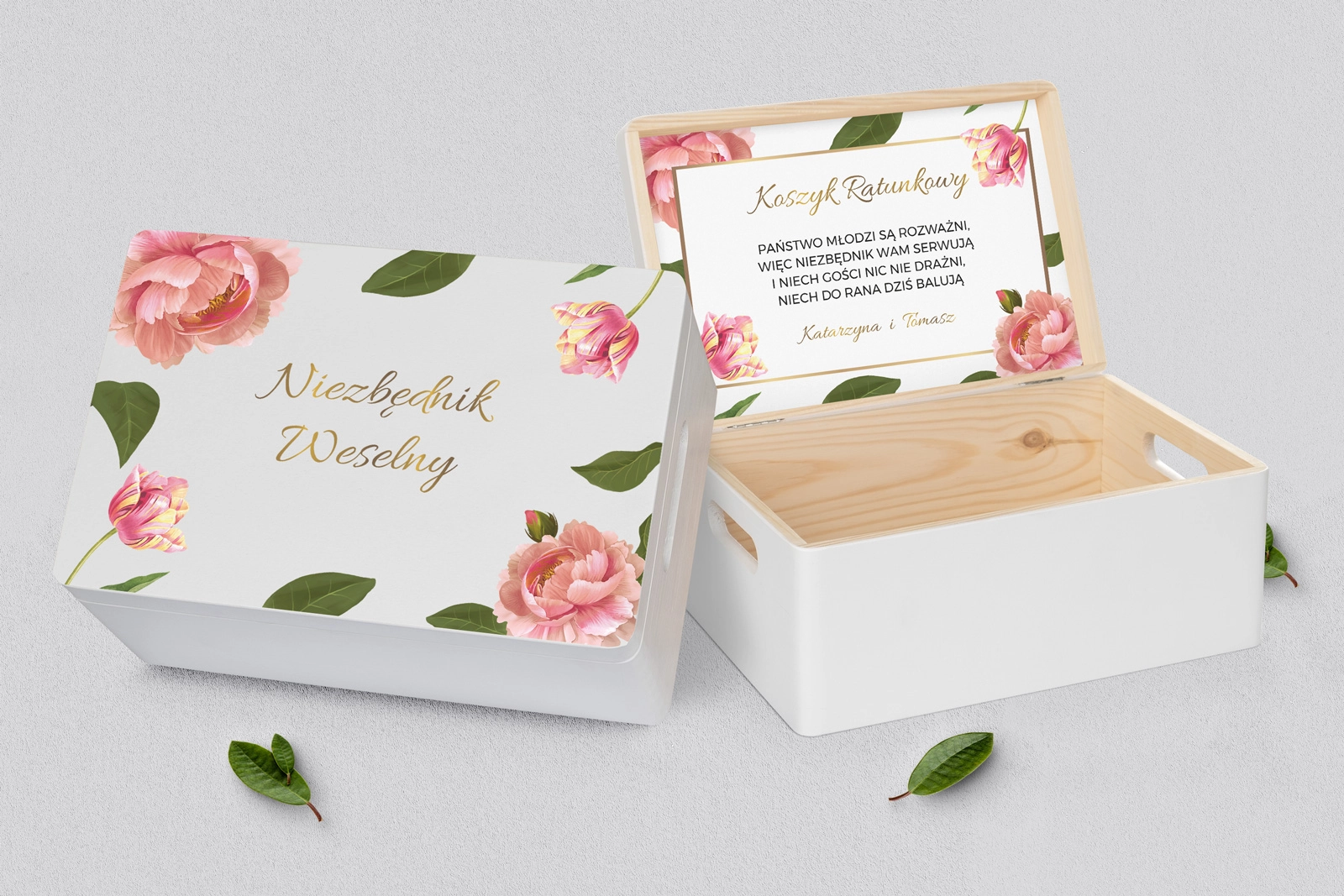 Koszyczek ratunkowy weselny biały - Dream Motyw 6