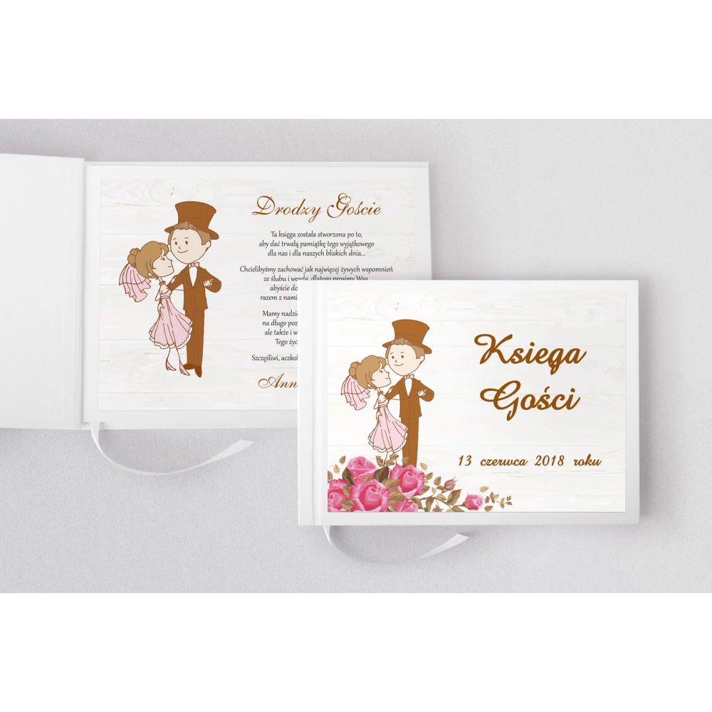 Księga Gości Weselnych Naturalna Miłość Motyw 13