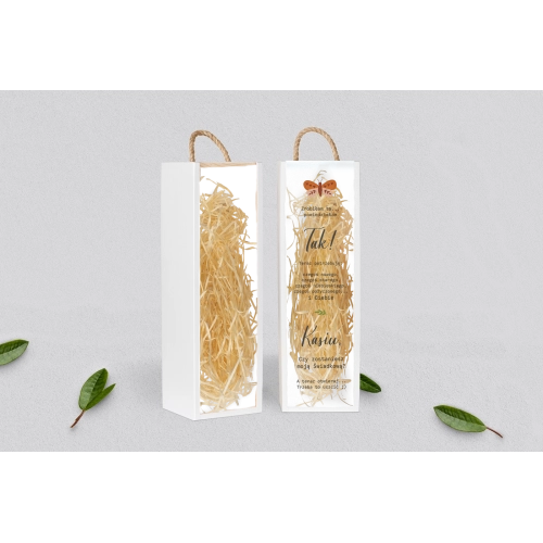 Prośba o Świadkowanie - SNW Akryl biała Butterflies - Motyw 2