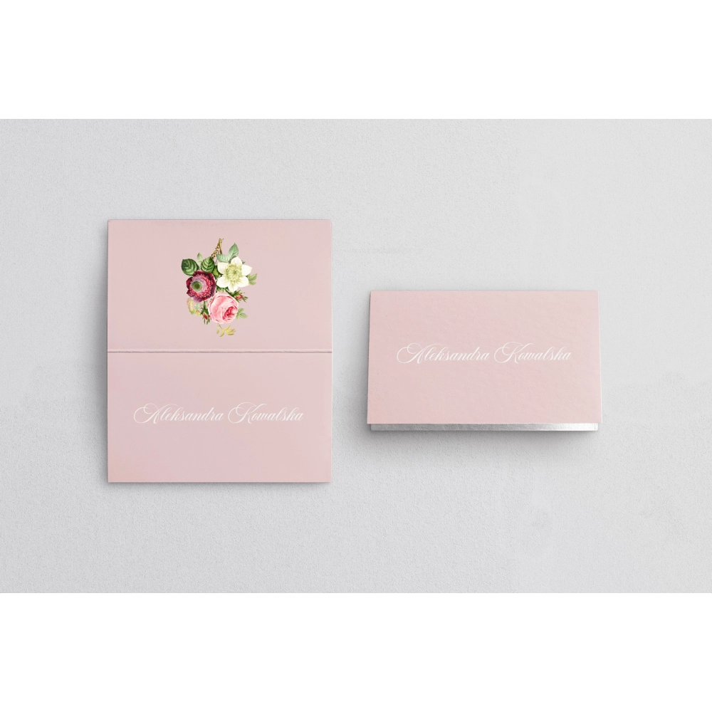 Winietki ślubne składane Bella - Motyw 3