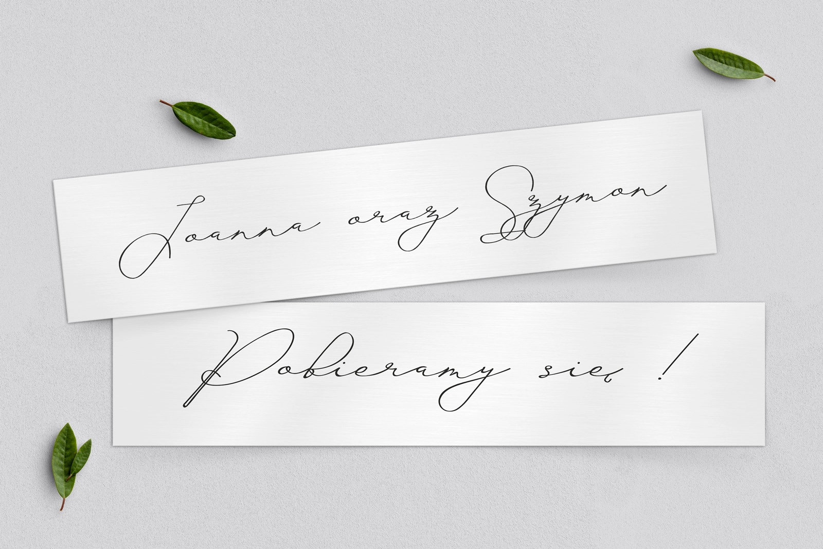 Tablice Rejestracyjne 2 szt. - Minimalistyczne Motyw 3