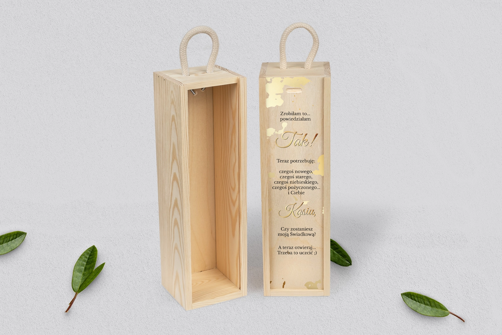 Prośba o Świadkowanie - SNW naturalna Marmur & Złoto Motyw 5