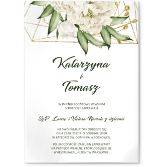 Zaproszenia ślubne Modena - Akrylowe Motyw 3
