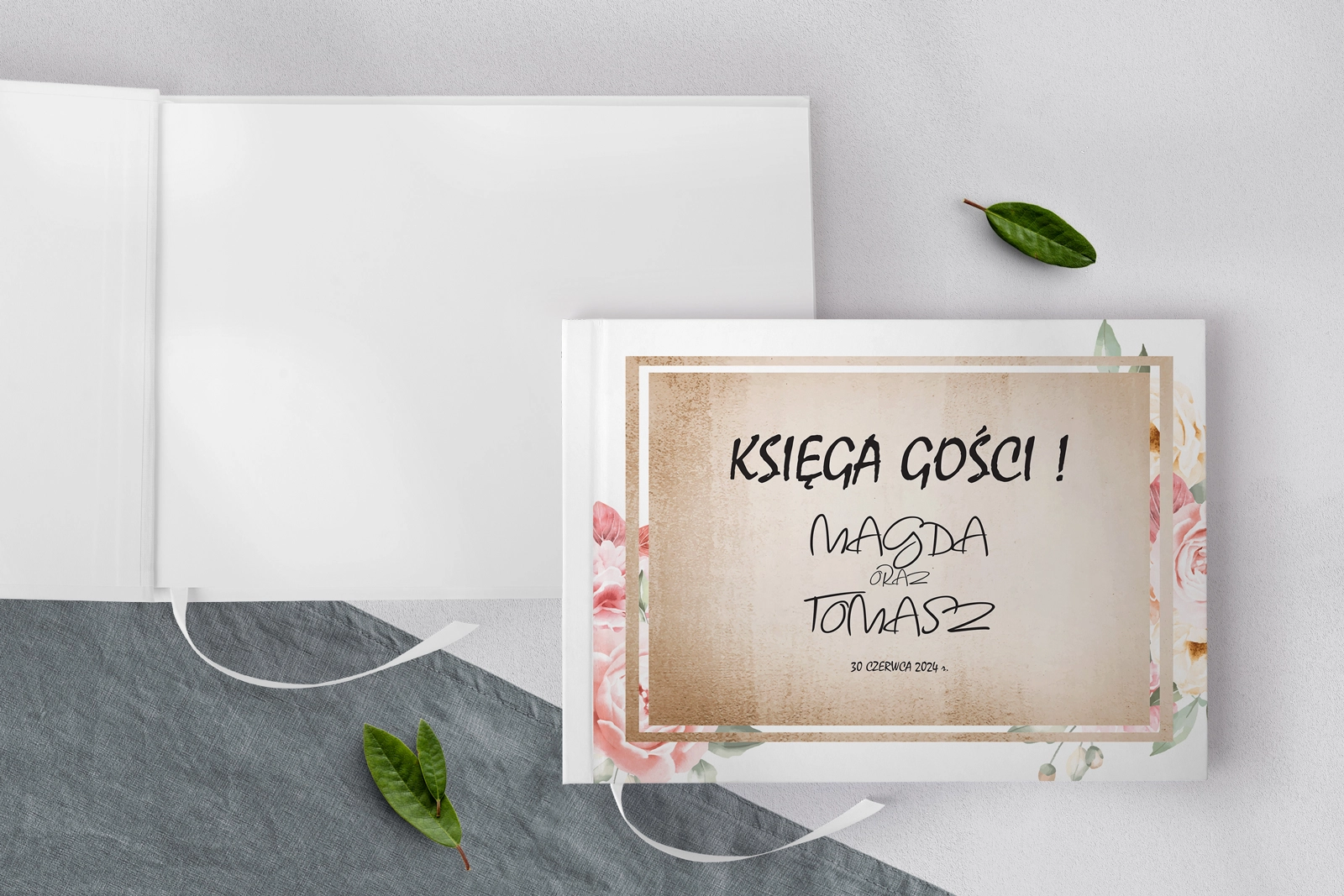 Księga Gości Weselnych Mgiełka Motyw 2