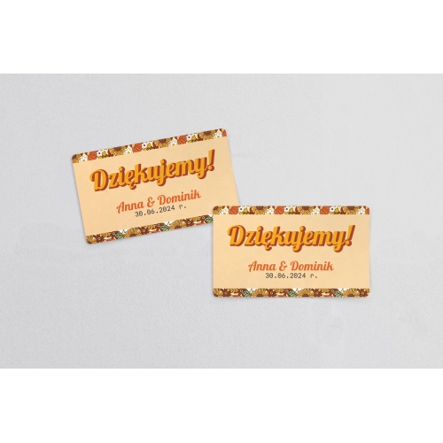 Naklejki na słoiczki weselne Retro Style - Arkusz 21 szt Motyw 1