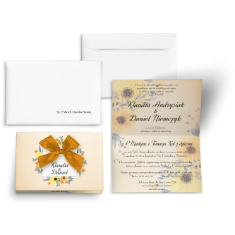 Zaproszenia ślubne Love - motyw 3