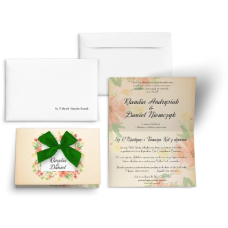 Zaproszenia ślubne Love - motyw 4