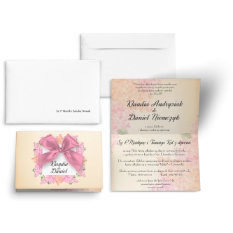 Zaproszenia ślubne Love - motyw 17