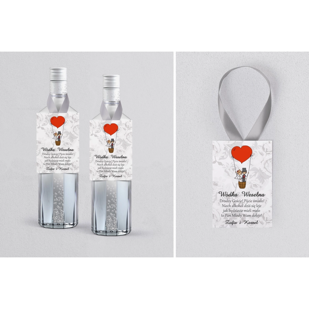 Zawieszka na alkohol Zakochani - Motyw 4