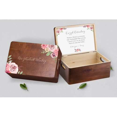 Koszyczek ratunkowy weselny brązowy - PasteLove Motyw 2