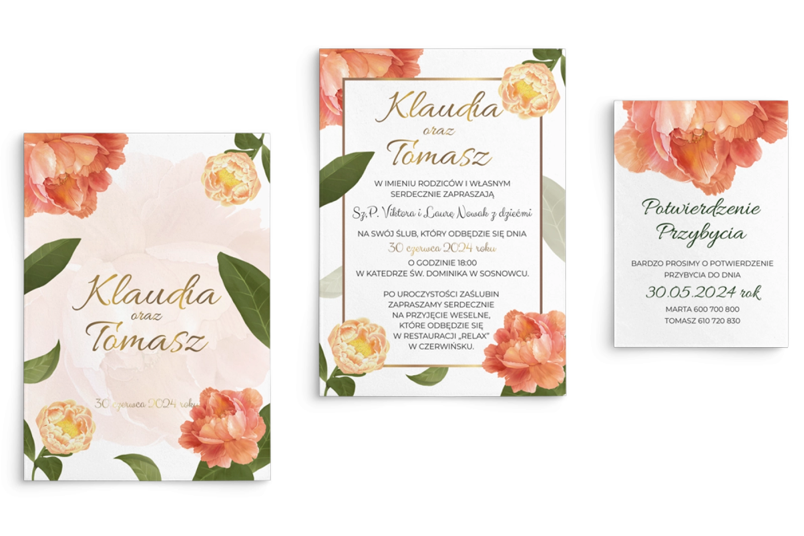 Zaproszenia ślubne Dream - Motyw 5