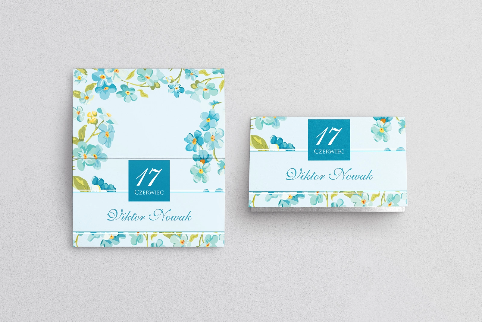 Winietki ślubne składane Nasz Dzień - Motyw 6