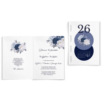 Zaproszenia ślubne Day - Składane motyw 1