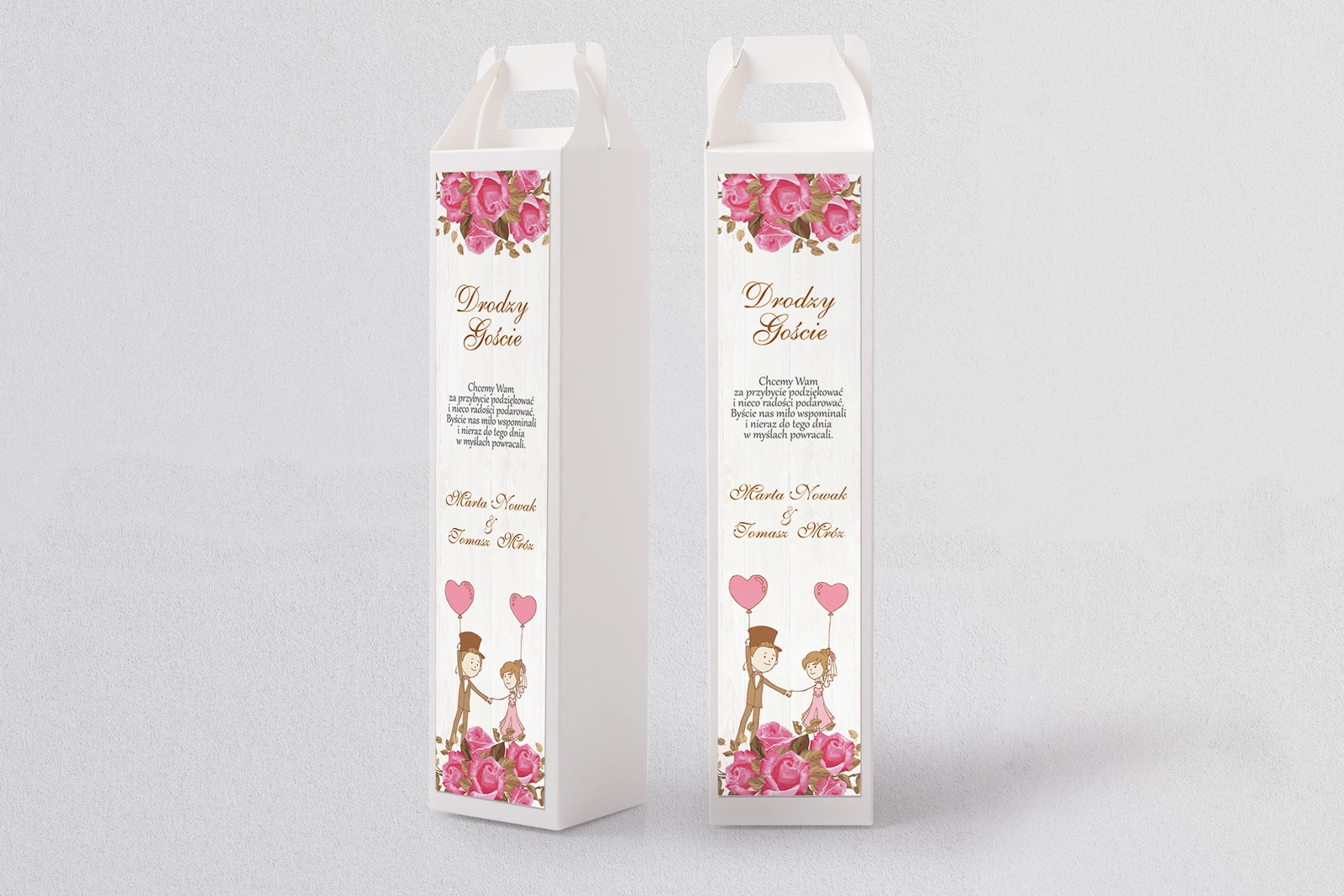 Pudełko na alkohol Naturalna Miłość Motyw 3