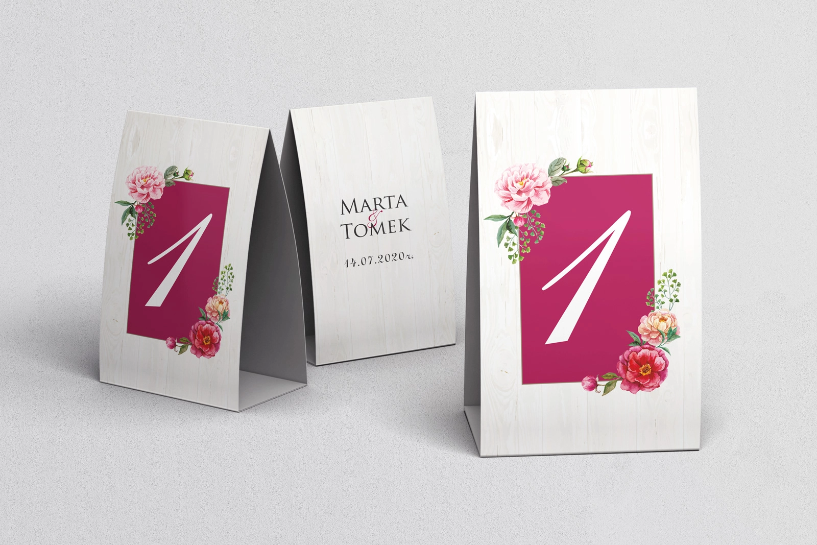 Numerki na stół Biała Stodoła - Motyw 2