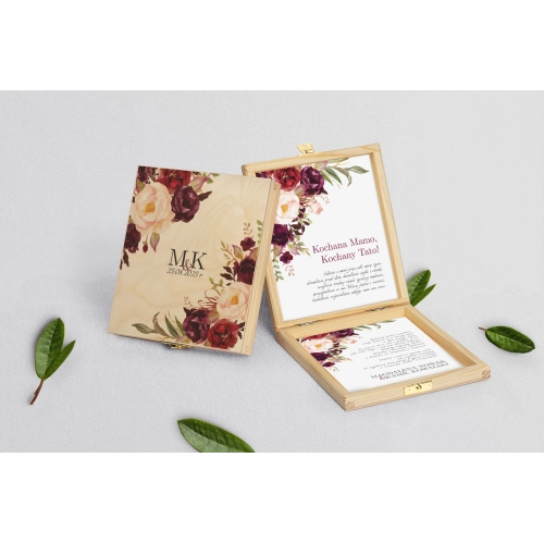 Zaproszenie dla Rodziców - naturalne Fabello Motyw 2