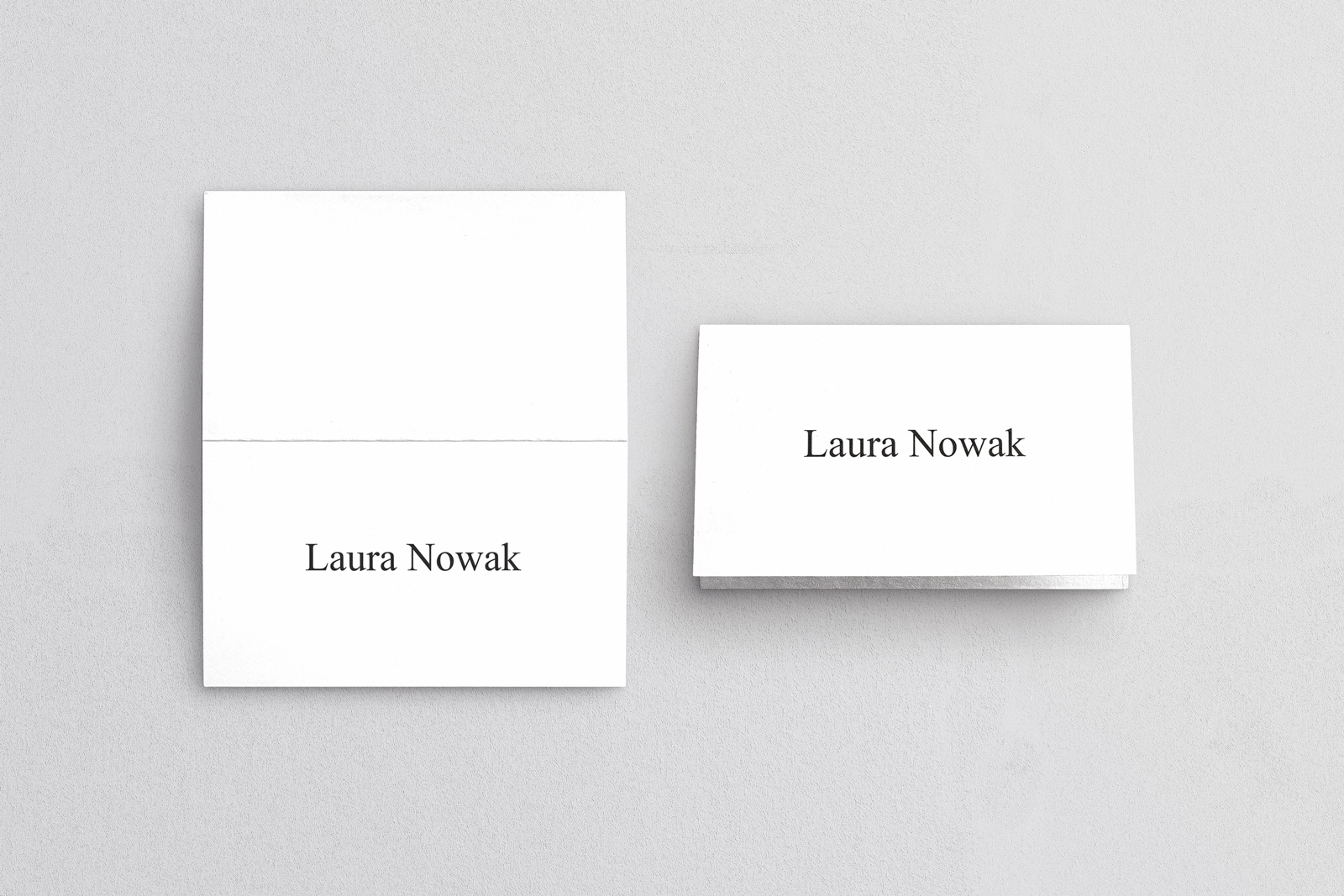 Winietki ślubne składane Minimalistyczne - Motyw 3