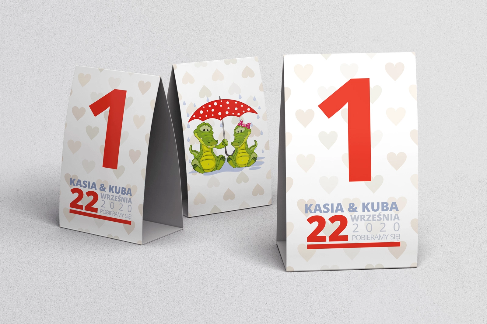 Numerki na stół Uroczy Deszcz Motyw 17