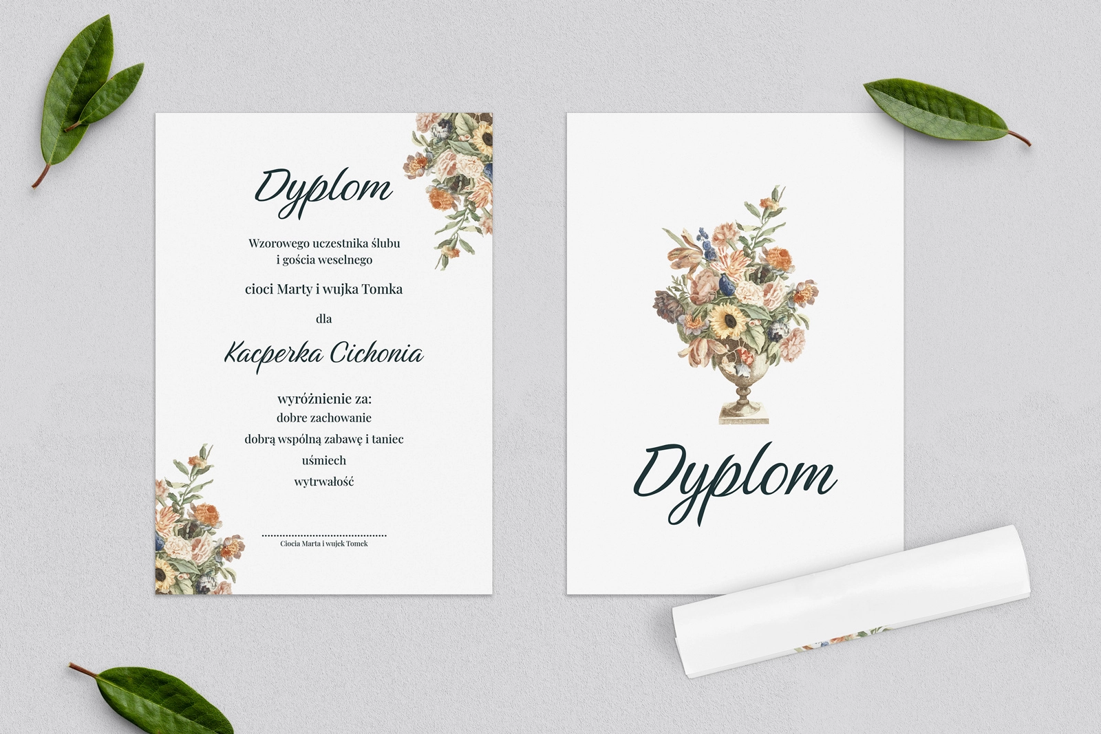 Dyplomy dla Dzieci - Rustic Summer Motyw 2