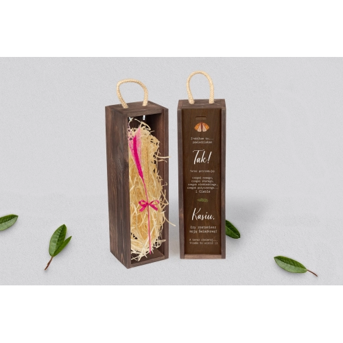 Prośba o Świadkowanie - SNW brązowa Butterflies - Motyw 3