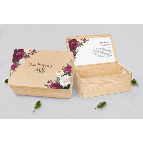 Skrzyneczka dla Rodziców - naturalna Fabello Motyw 1