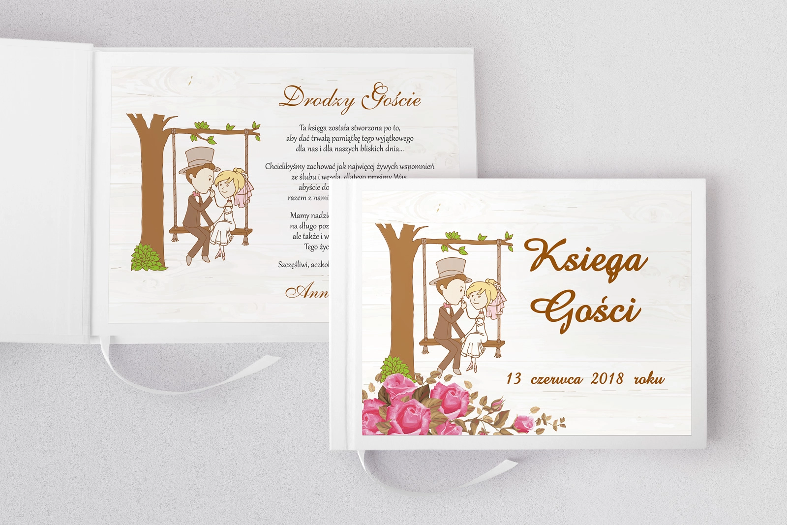 Księga Gości Weselnych Naturalna Miłość Motyw 7