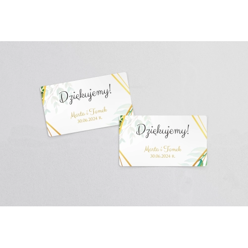 Naklejki na słoiczki weselne Flowers & Frame - Arkusz 21 szt Motyw 2