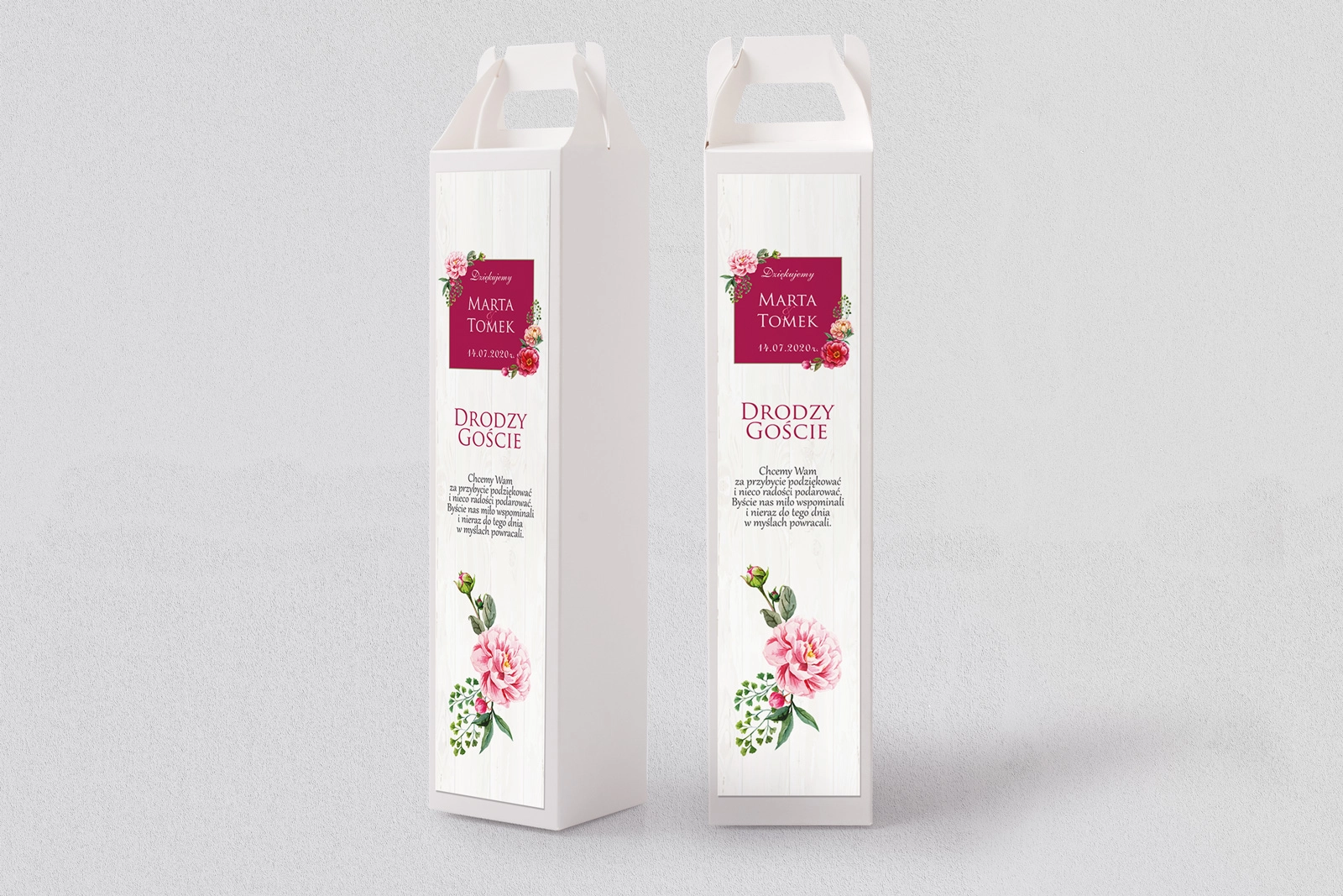 Pudełko na alkohol Biała Stodoła - Motyw 2