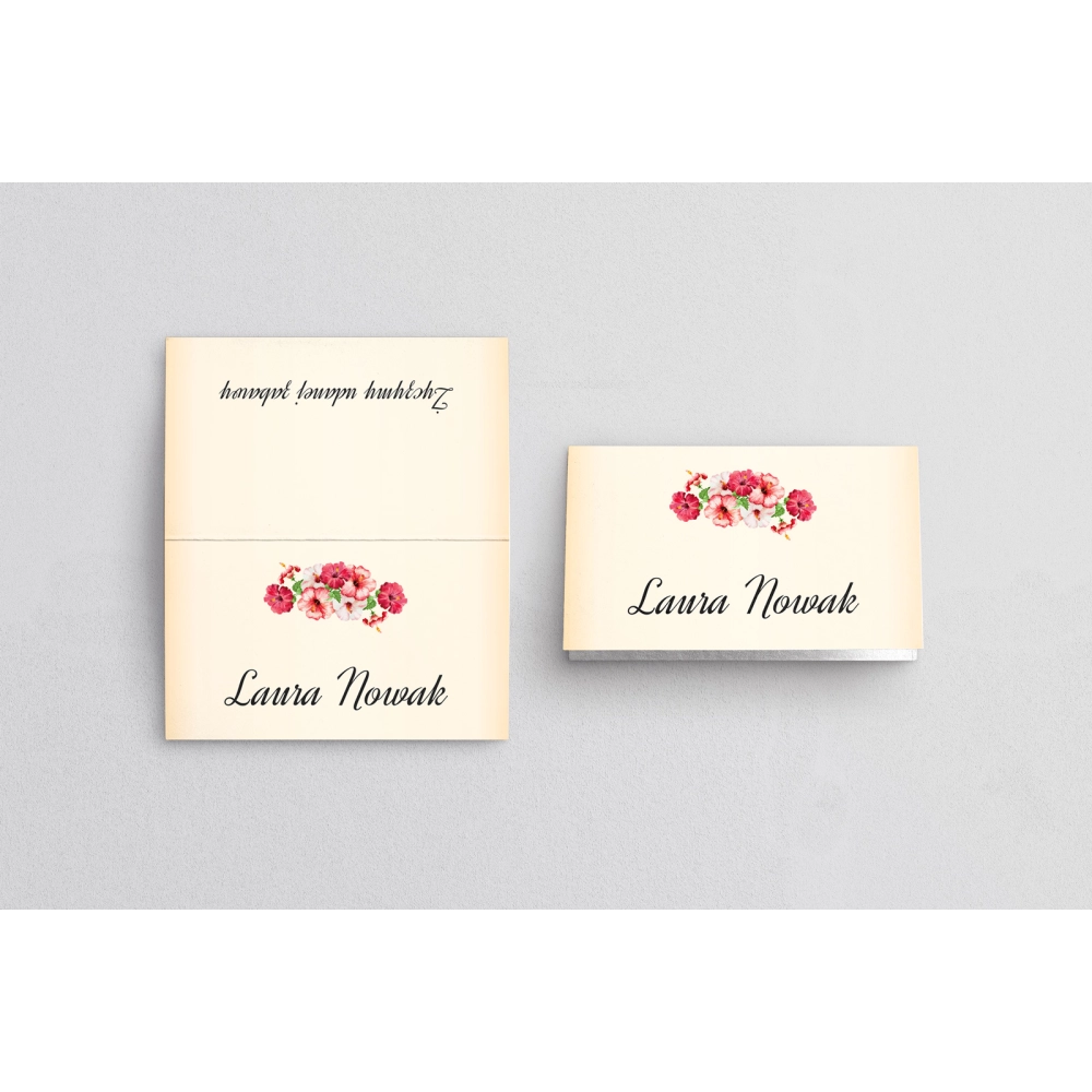 Winietki ślubne składane Love Motyw 16