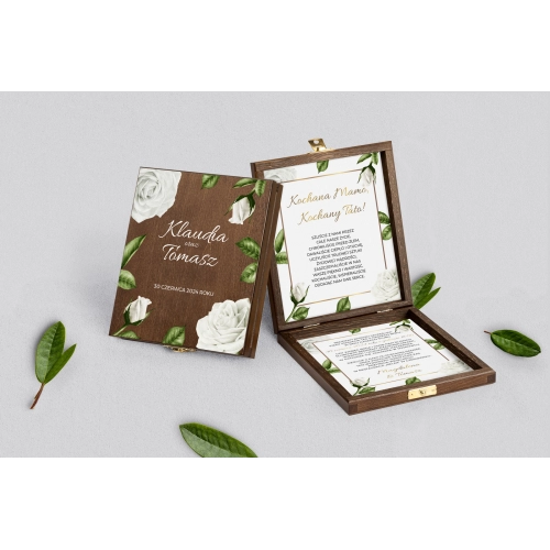 Zaproszenie dla Rodziców - brązowe Dream Motyw 1