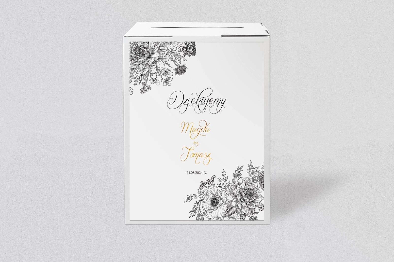 Pudełko na koperty i pieniądze Adore - Motyw 2