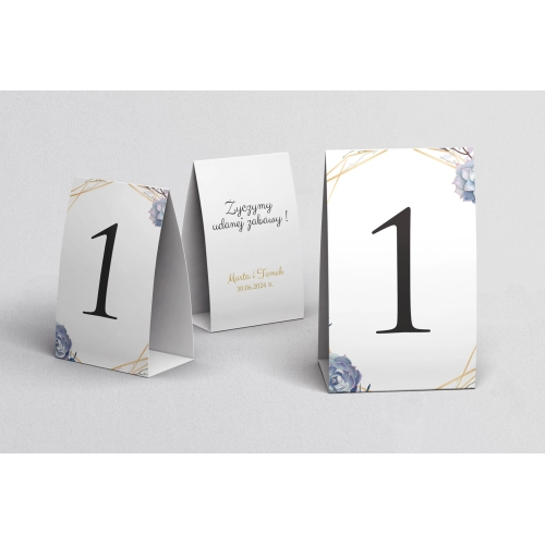 Numerki na stół Flowers & Frame Motyw 6