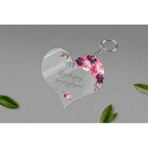 Breloki z&nbsp;Nadrukiem - Serce PasteLove Motyw 1