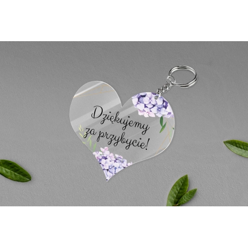 Breloki z&nbsp;Nadrukiem - Serce Flowers & Frame Motyw 1