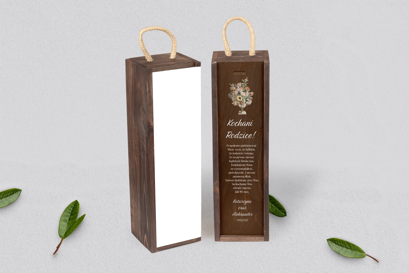 Skrzynka dla Rodziców - SNW Brązowa Rustic Summer Motyw 2