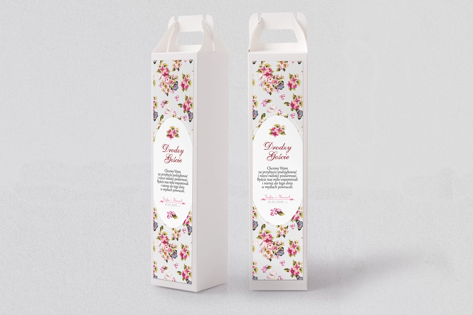 Pudełko na alkohol Pobieramy się Motyw 2