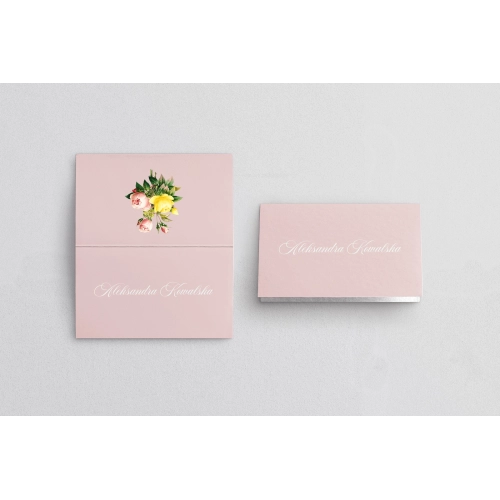 Winietki ślubne składane Bella - Motyw 2