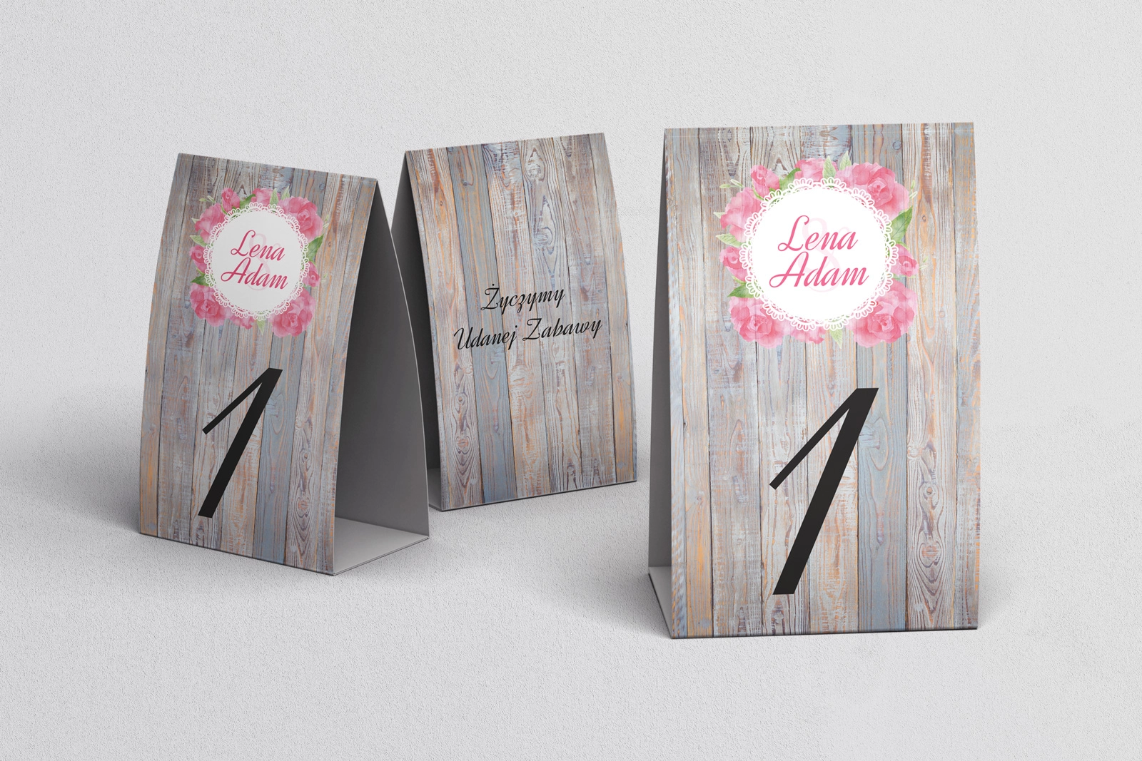 Numerki na stół Rustical Motyw 7