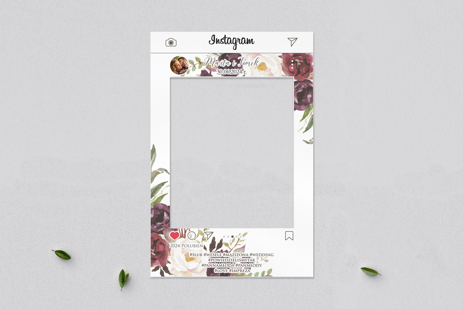 Ramka do zdjęć - Instagram PasteLove Motyw 3