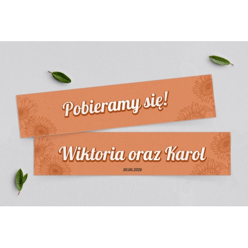 Tablice Rejestracyjne 2 szt. - Sunflowers Motyw 2